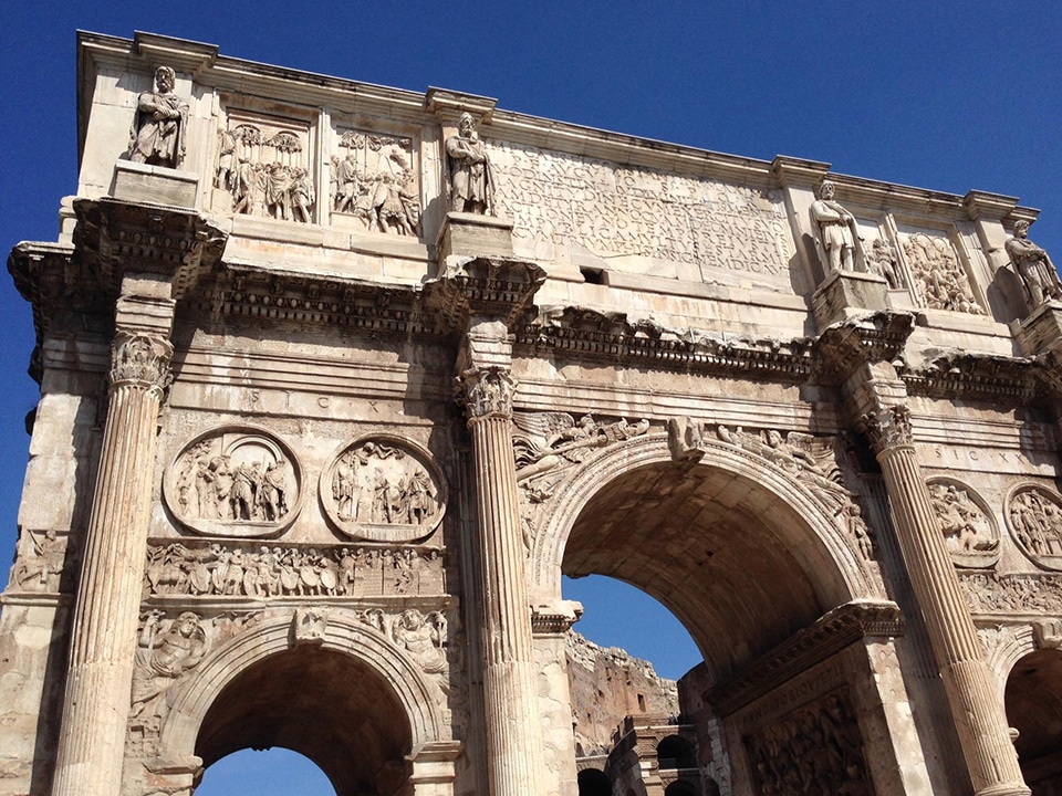 The Arch of Constantine, Rome.