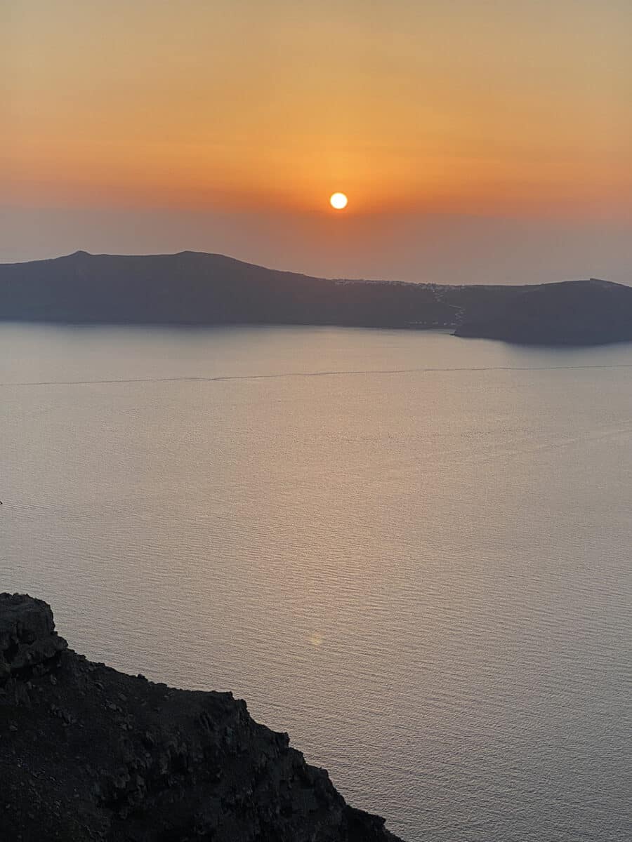 Photographs of the best sunsets from our travels, Santorini.