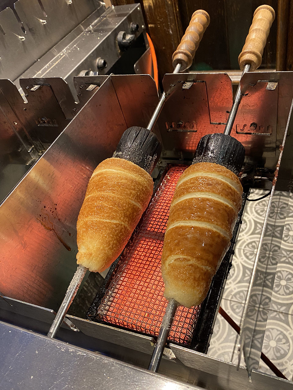 Chimney cake, a must eat treat in Prague.