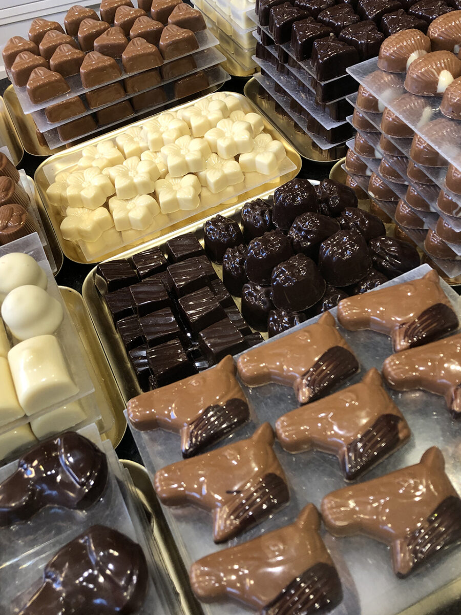 How much chocolate can you eat in Bruges?