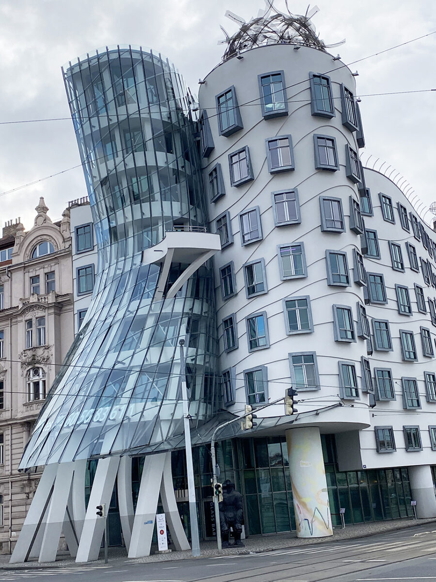 The famous Dancing House of Prague.
