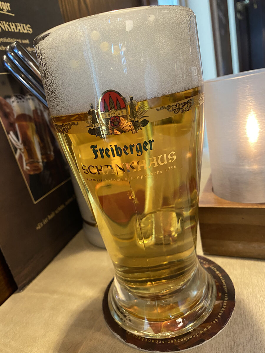 Travelling from Prague to Dresden for delicious German food and beer.