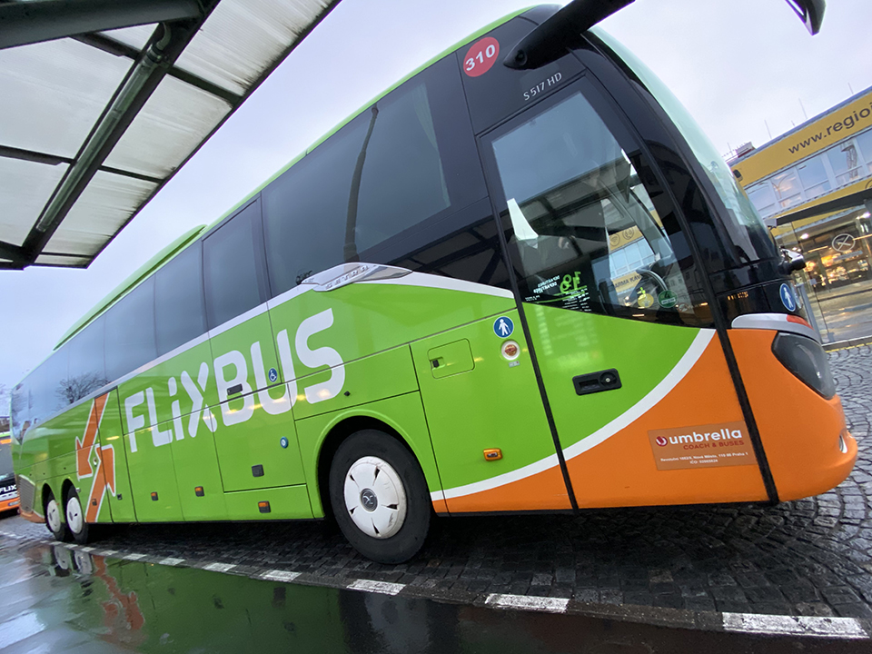 Travelling from Prague to Dresden with Flixbus.