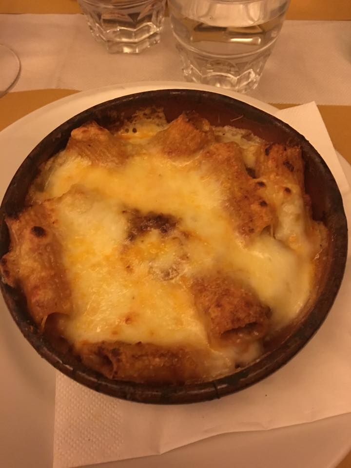 Eating the best pasta in Rome, Italy.