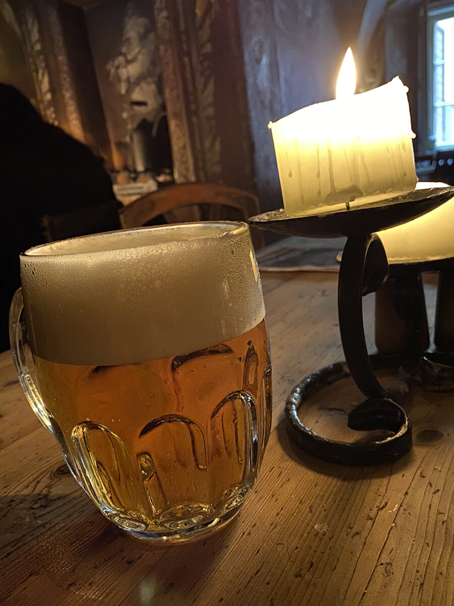 Spend three days in Prague and eat at a medieval tavern.