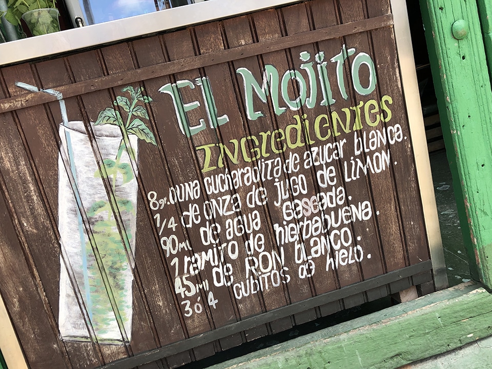 Mojito recipe, Trinidad, Cuba.