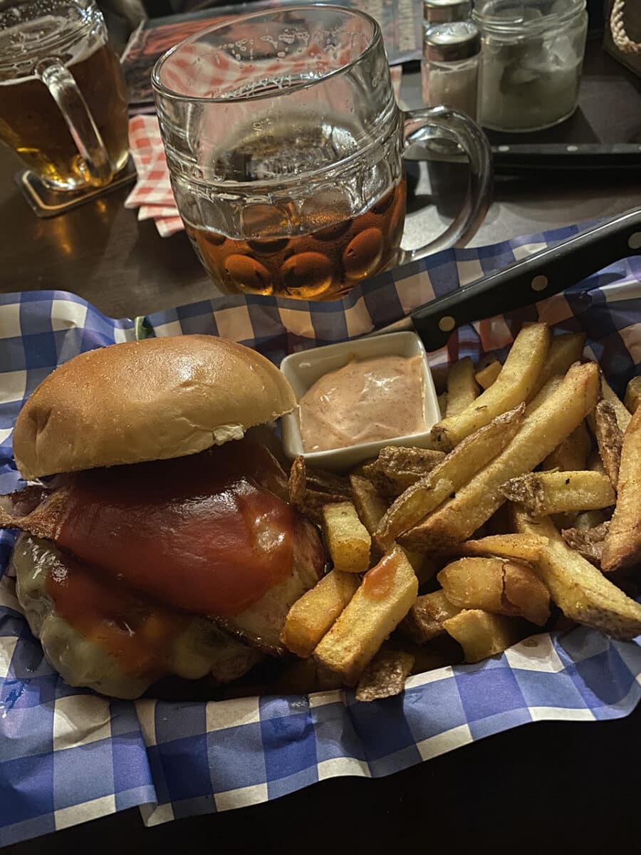 Visit Sad Mans Tongue for an amazing burger in Prague.