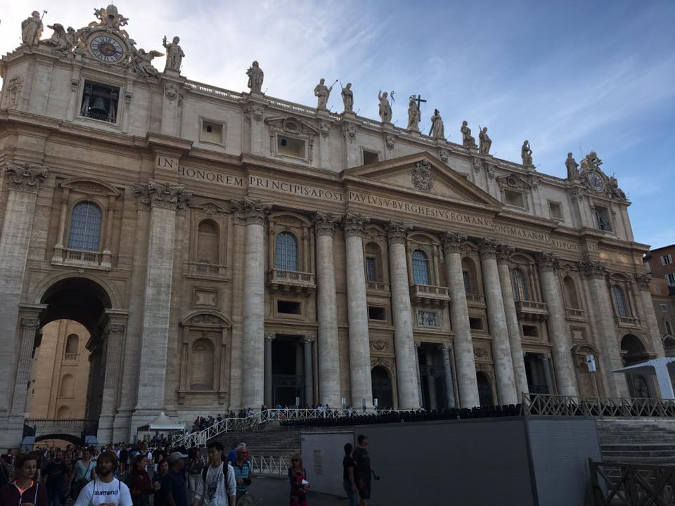 Planning a surprise trip to see Saint Peter's Basilica, Rome.