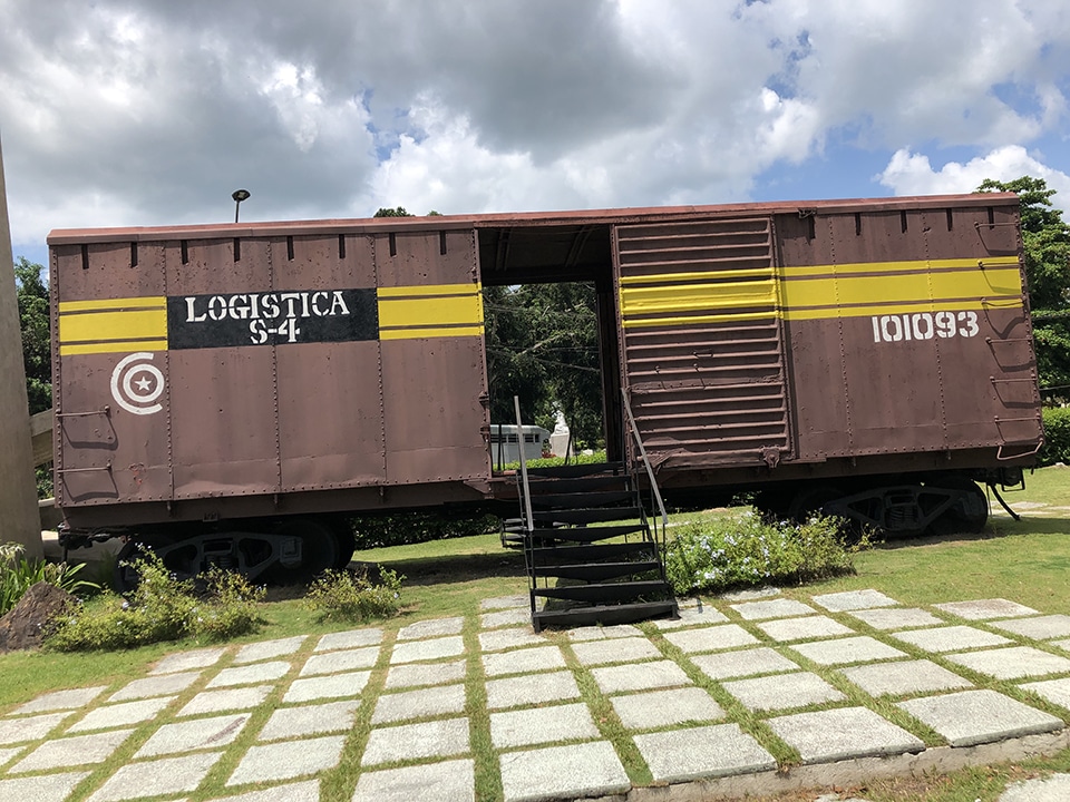 Visiting Santa Clara, Cuba. Train monument.