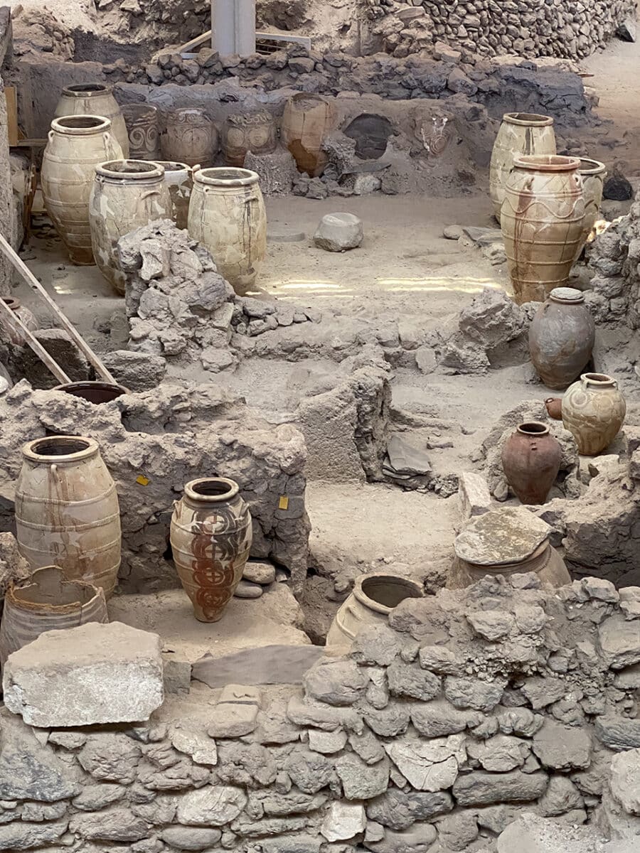 Archaeological finds, Akrotiri.