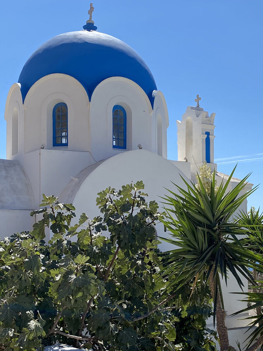Beautiful churches, Ios, Greece.
