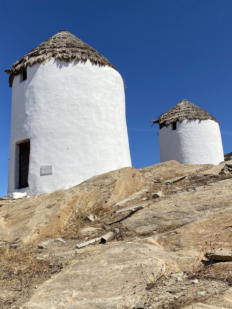 The windmills of Ios, Greece.