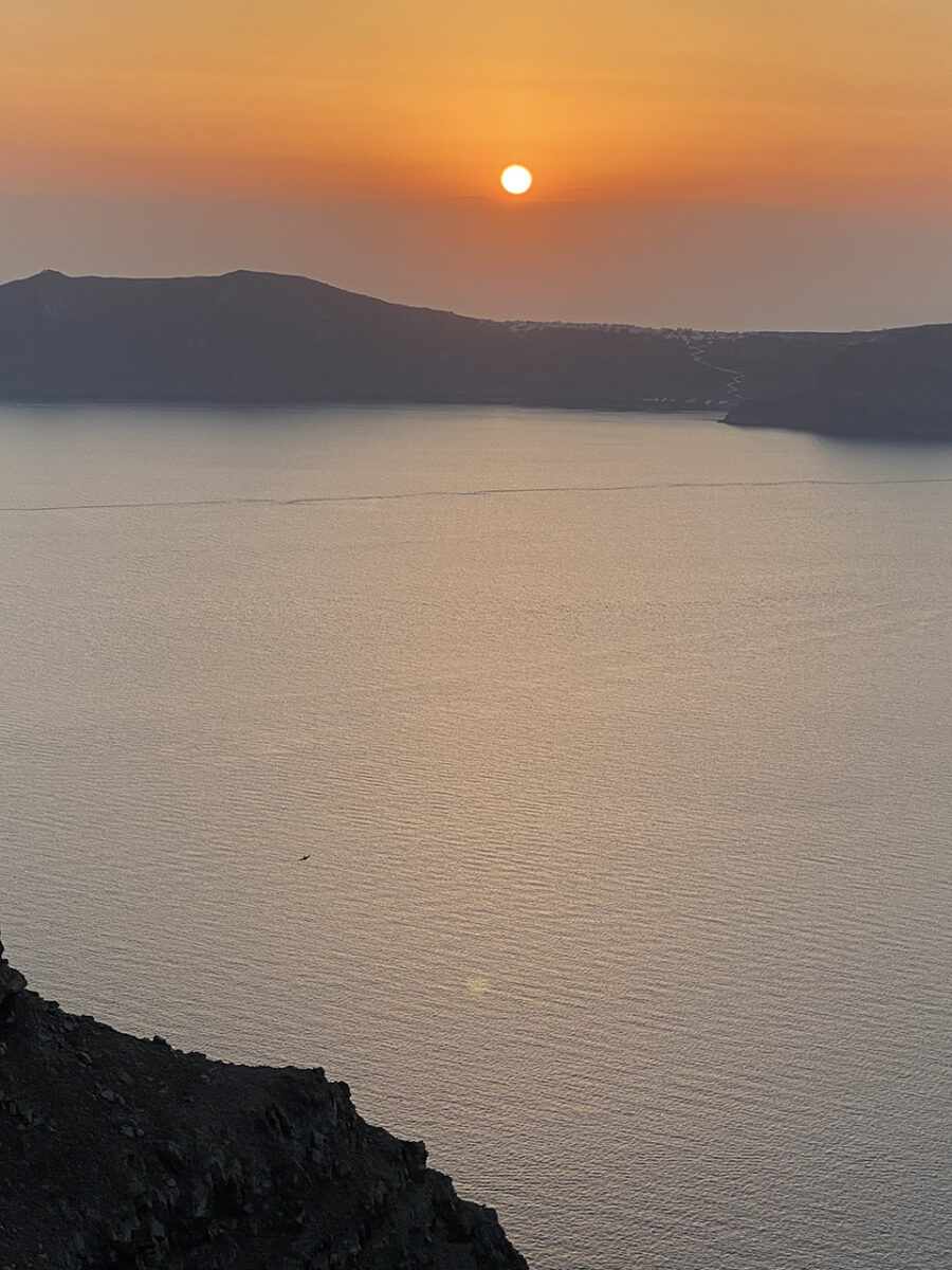 Incredible sunset. Santorini.