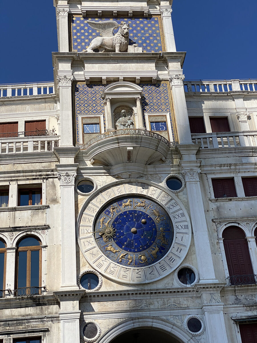 Astronomical clock, Saint Marks Square, Venice.