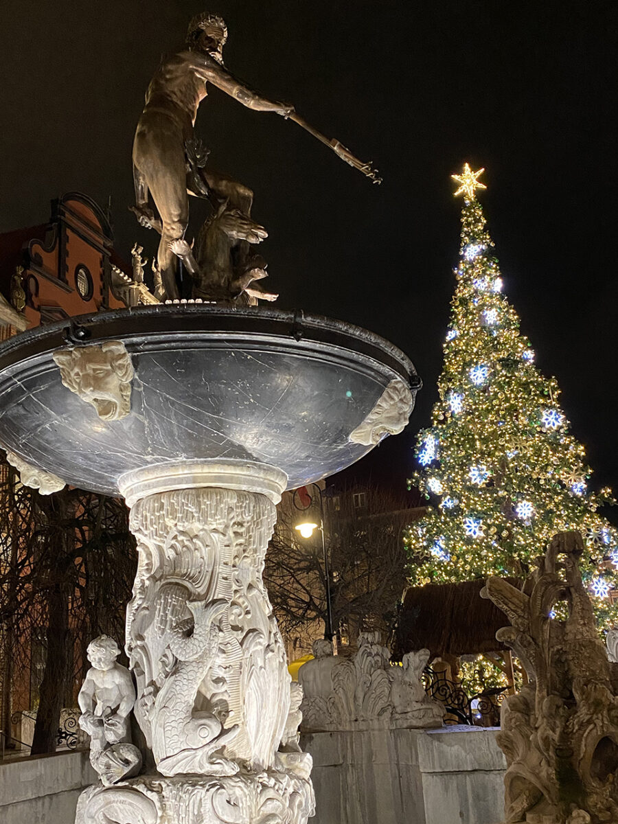 Visit Gdańsk at Christmas and see the lights.