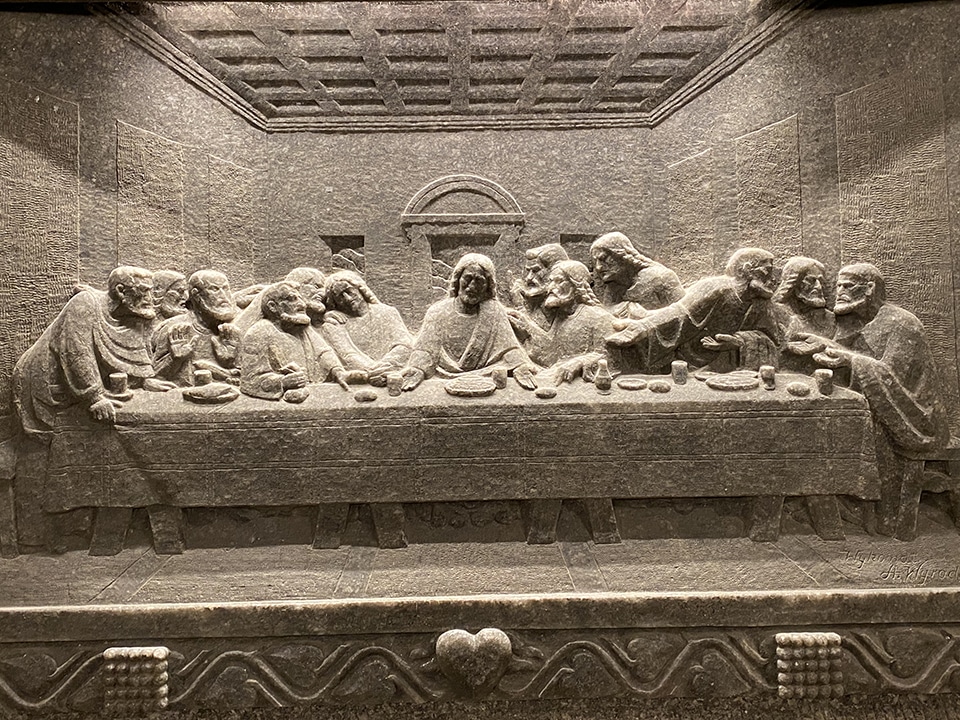 The Last Supper, Salt Mines of Wieliczka.