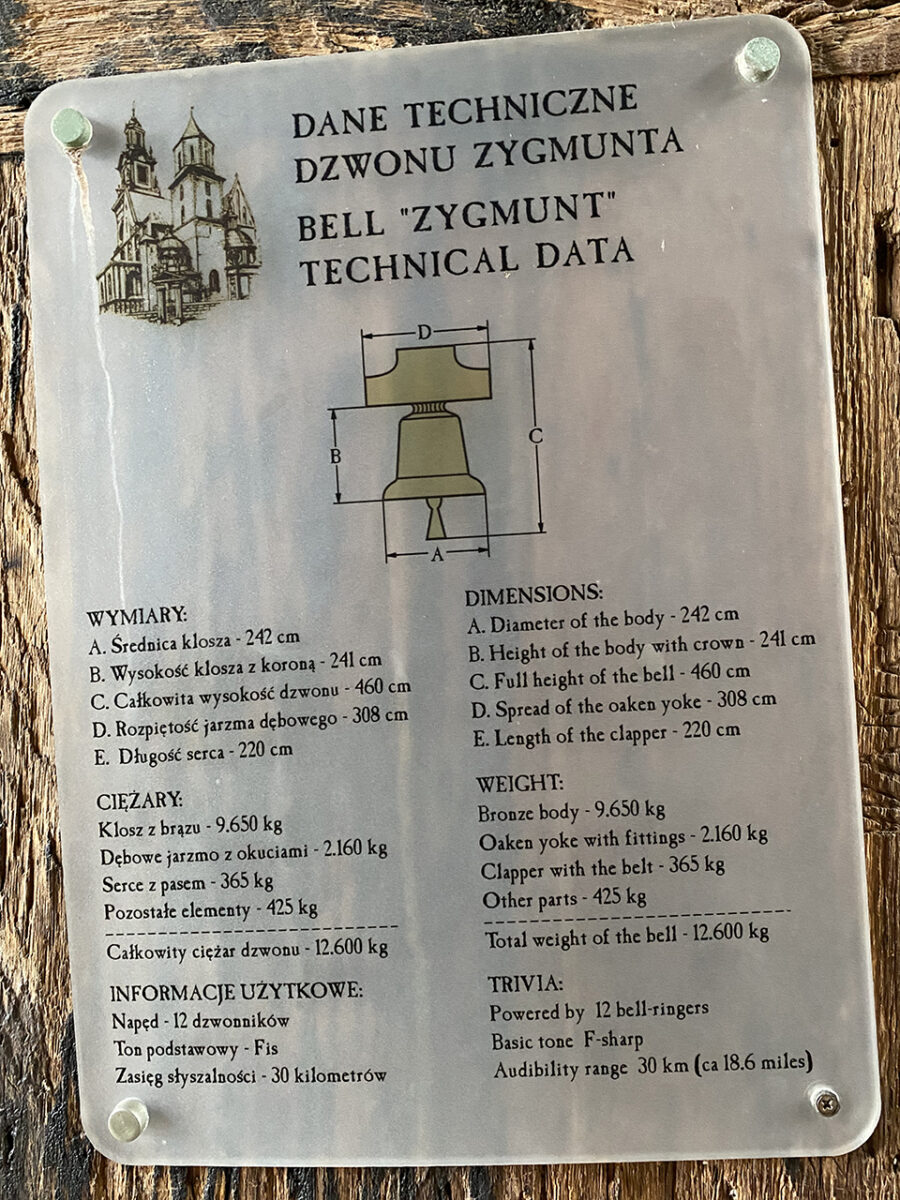 The Royal Sigismund Bell, Kraków.