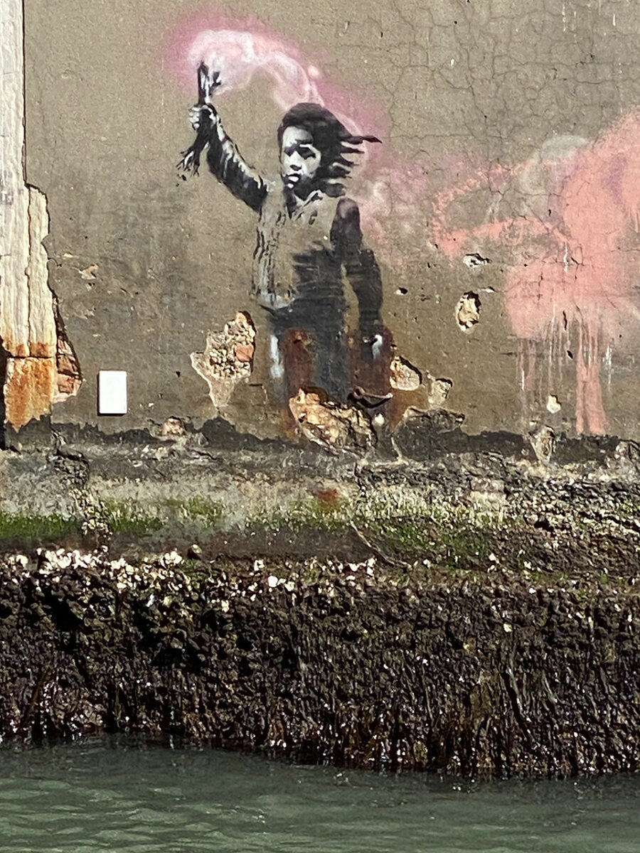 A Banksy in Venice, Italy.