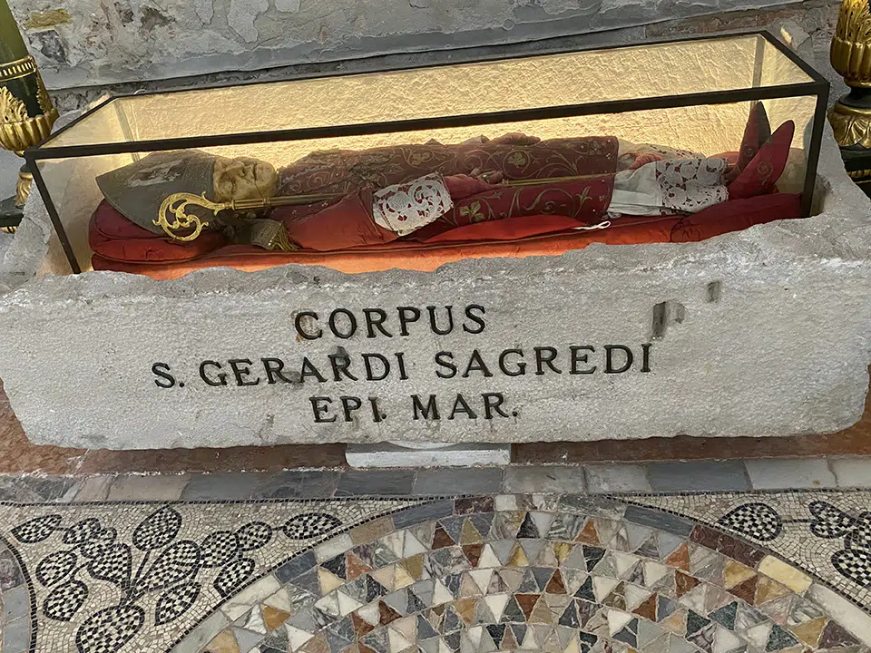 The relics of Saint Gerard Sagredo, Murano.