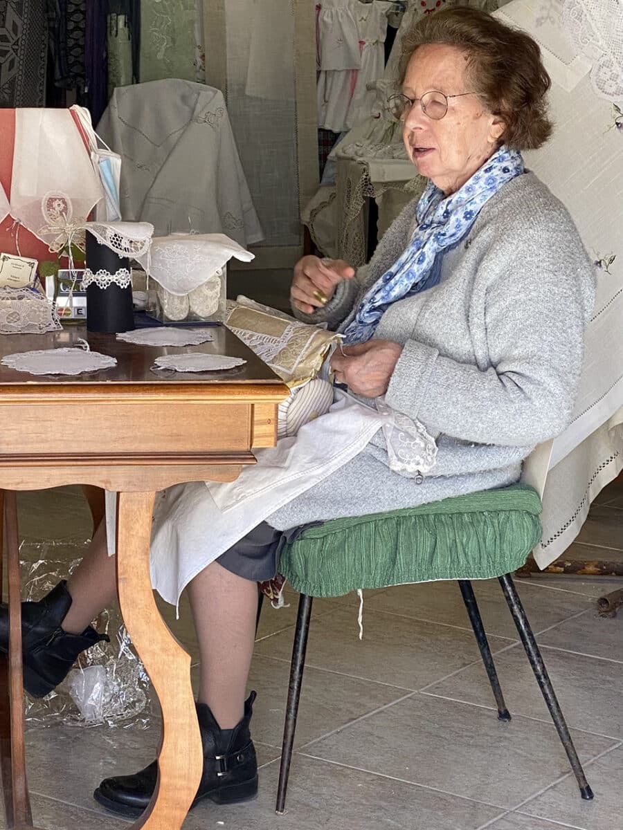 The lace makers of Burano.