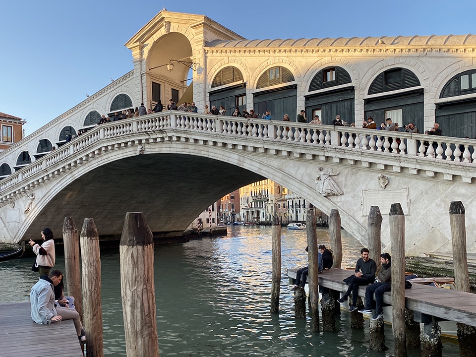 Rialto Bridge, Venice, Italy.