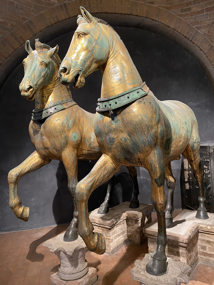 The Horses of Saint Mark, Venice, Italy.