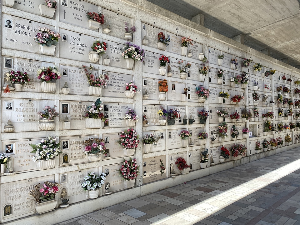 The cemetery of San Michele, Venice, Italy.