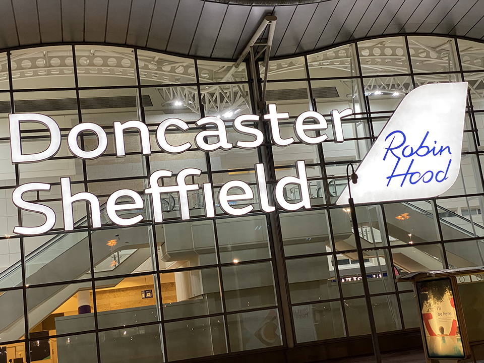 Doncaster-Sheffield airport, Yorkshire.