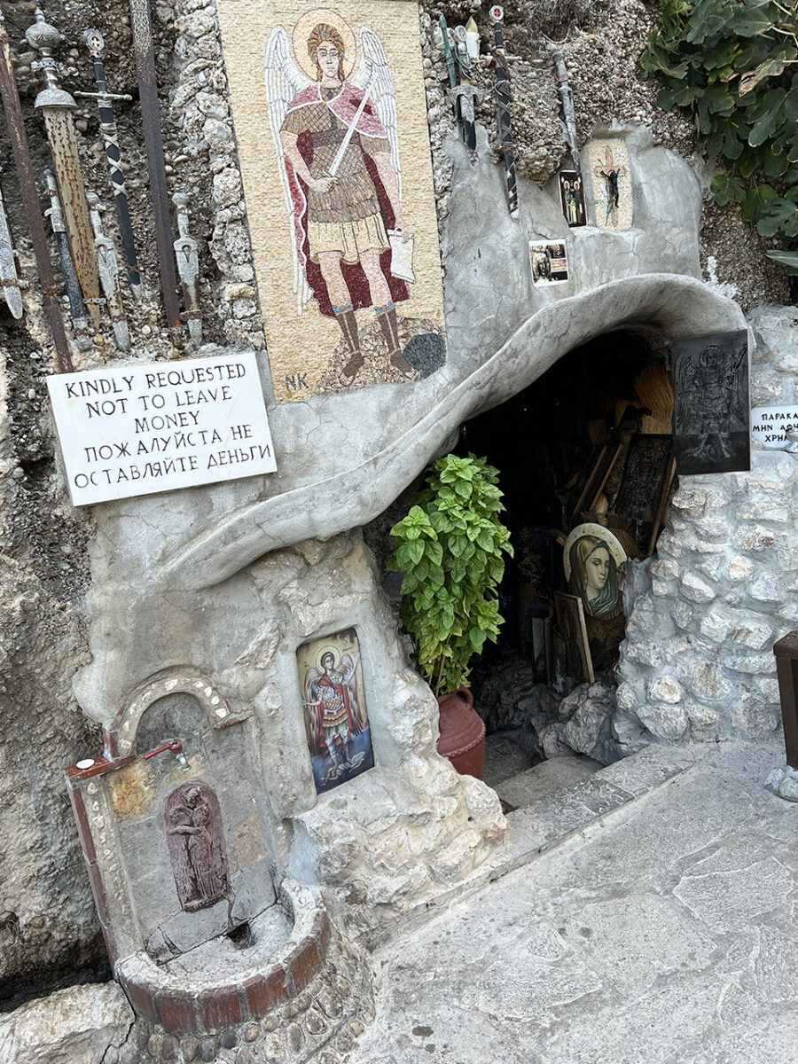 The cave churches of Rhodes, Greece.