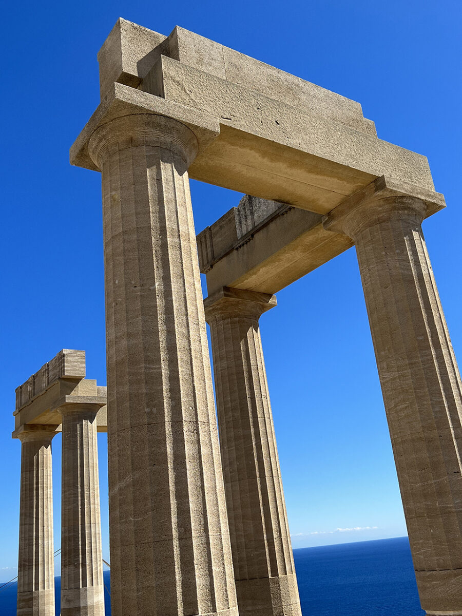 The Acropolis of Lindos, Rhodes, Greece.
