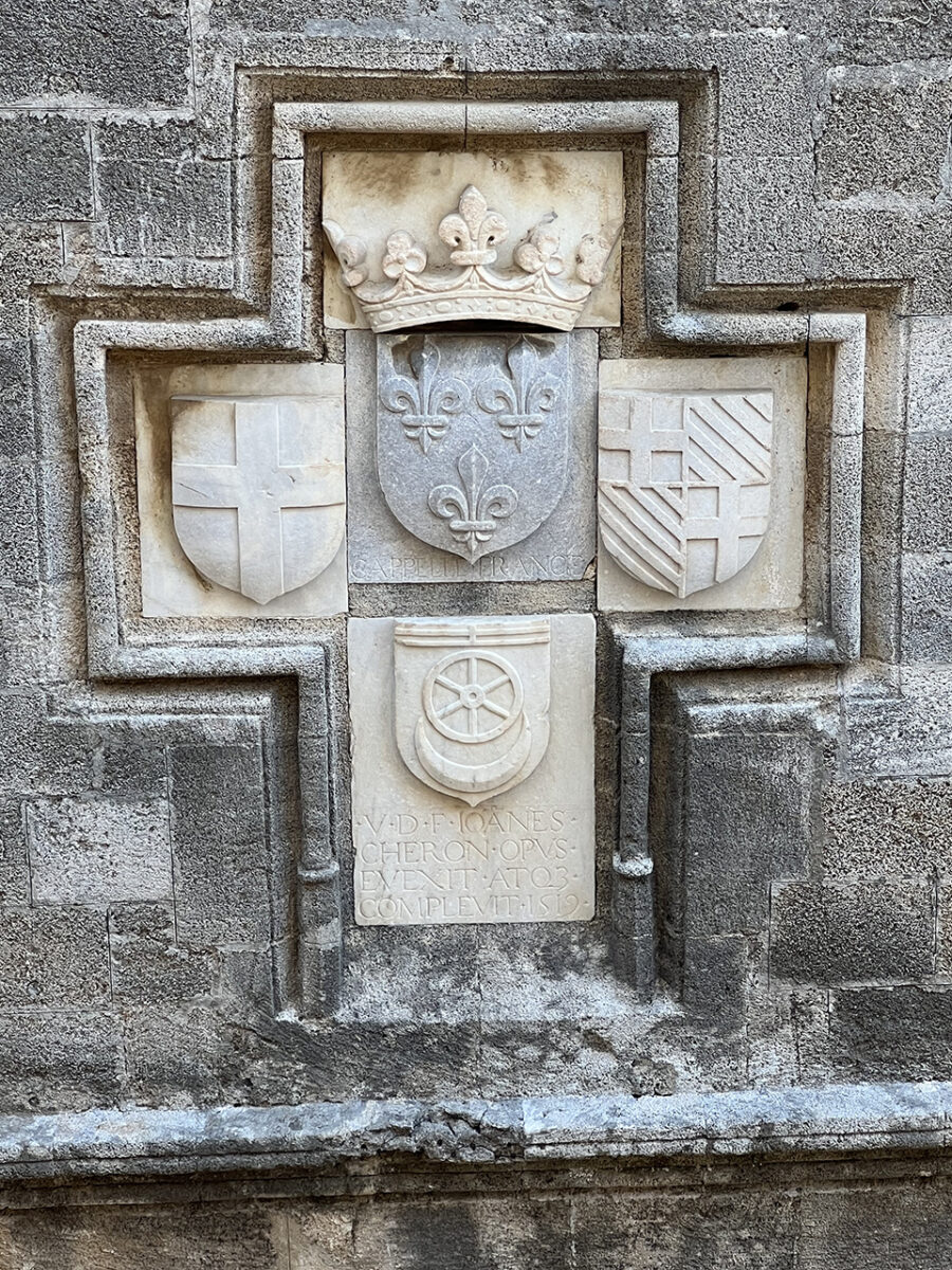Medieval cross, Rhodes, Greece.