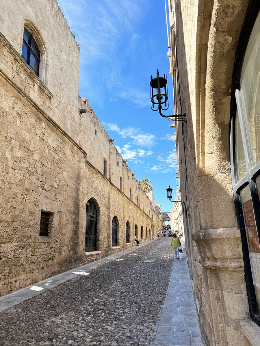 The medieval, Street of the Knights, Rhodes.