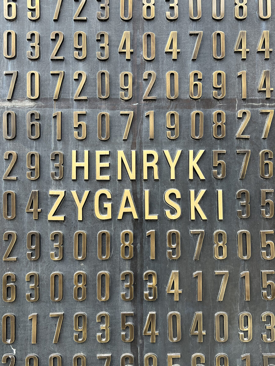 Monument to cryptologists, Poznań. Henryk Zygalski.