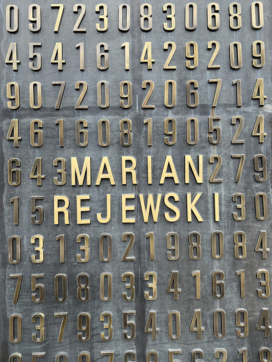 Monument to cryptologists, Poznań. Marian Rejewski.