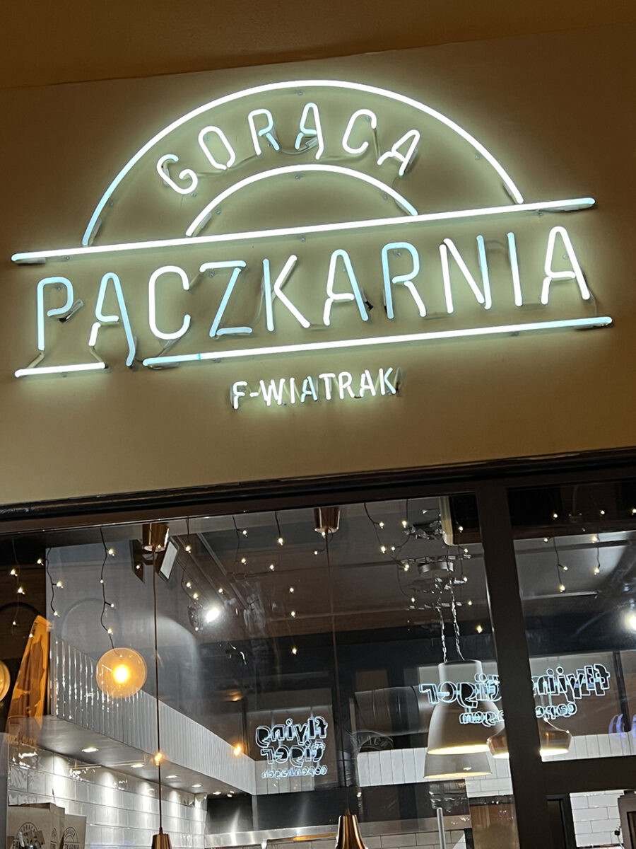 Delicious doughnuts at Goraca Bakery, Wrocław.