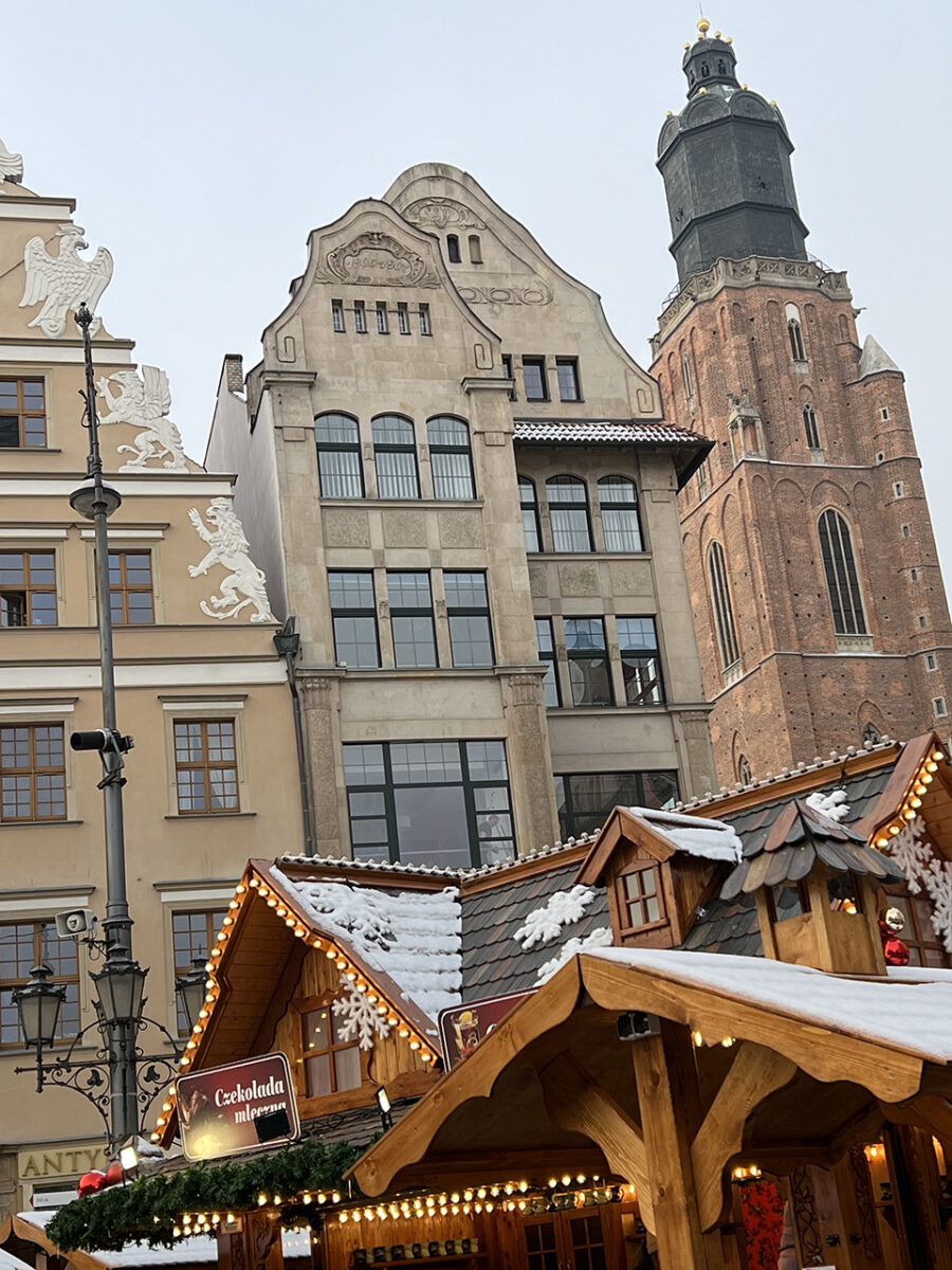 Visiting the Christmas markets of Wrocław, Poland.
