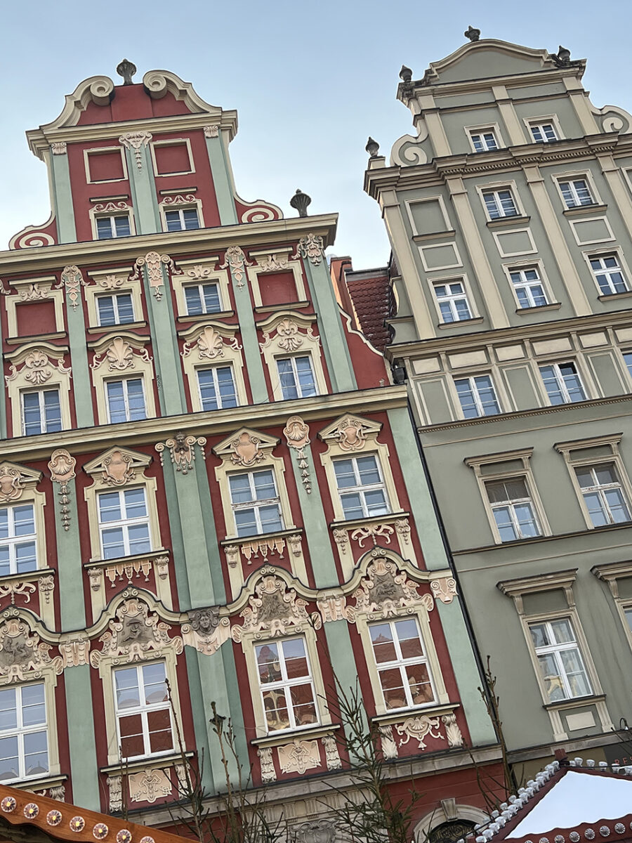 The beautiful architecture of Wrocław, Poland.