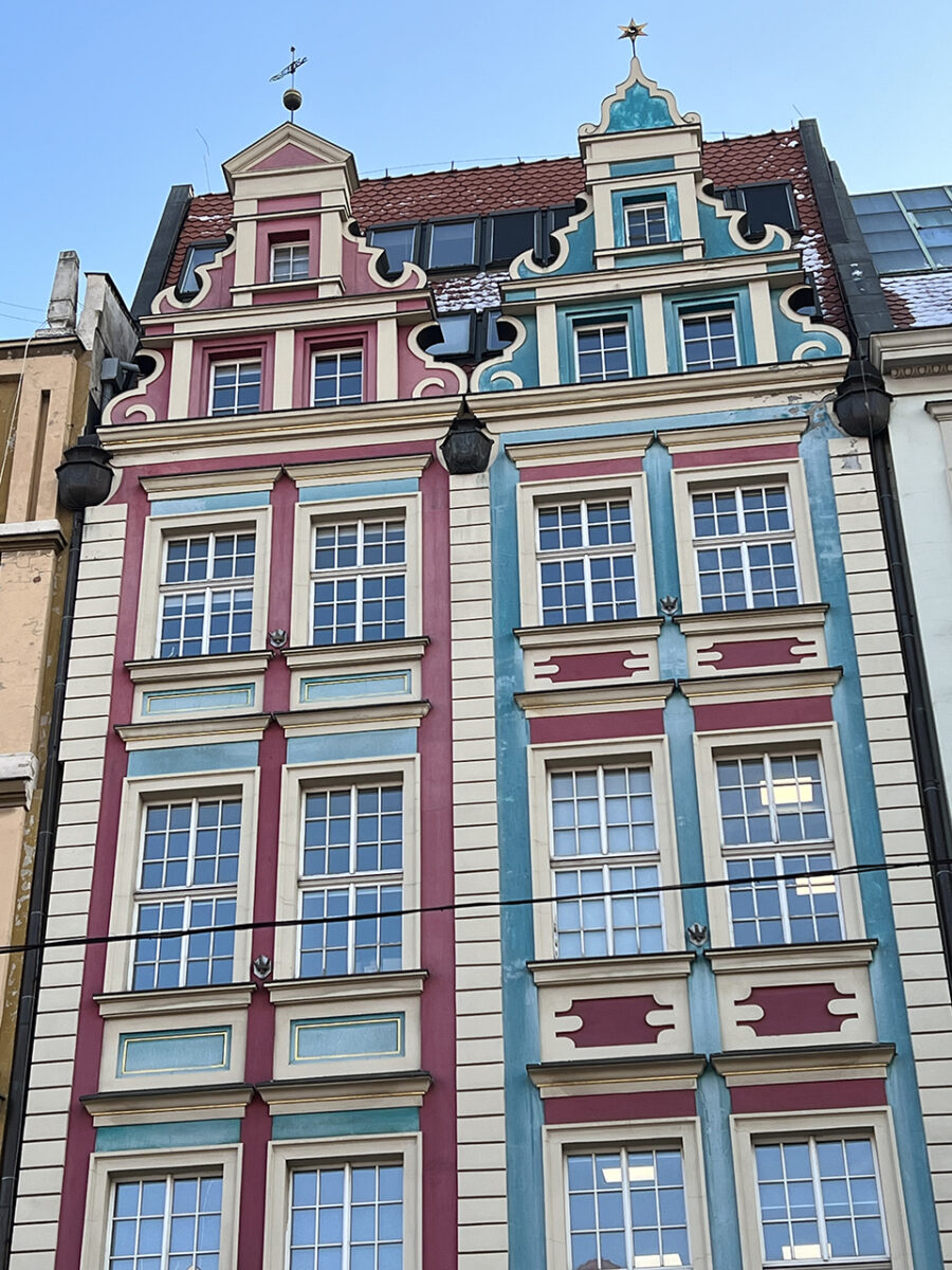The beautiful architecture of Wrocław, Poland.