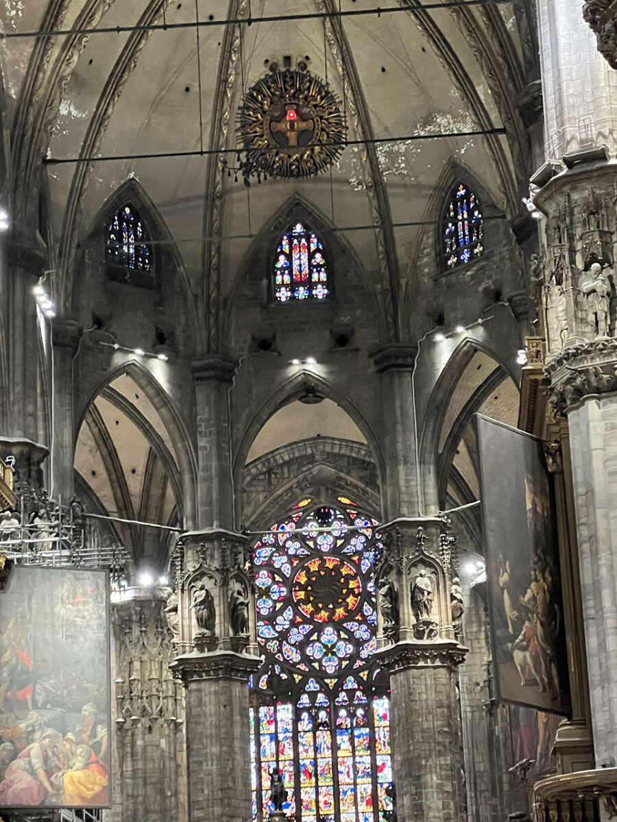 Inside the Duomo, Milan.