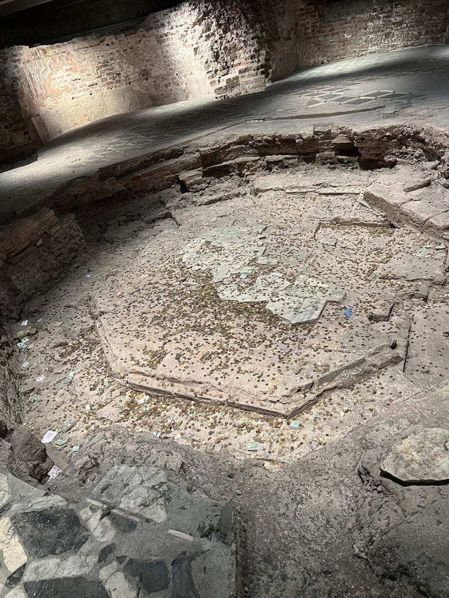 Archaeology under the Duomo di Milano.