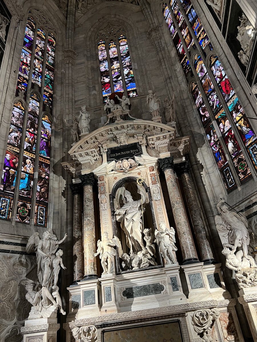 Inside the Duomo, Milan.