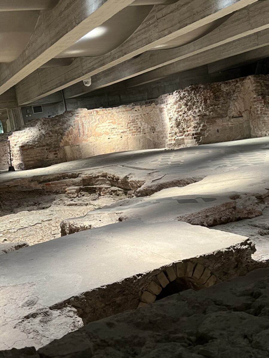 Archaeology under the Duomo di Milano.