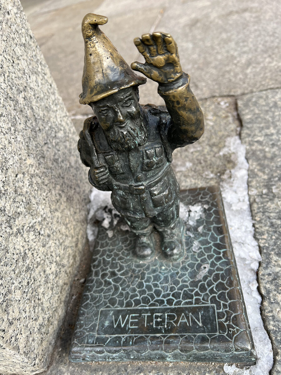Locations of the gnomes of Wrocław.