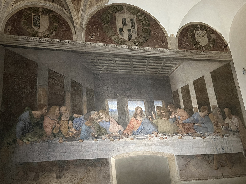 da Vinci's The Last Supper, Milan, Italy.