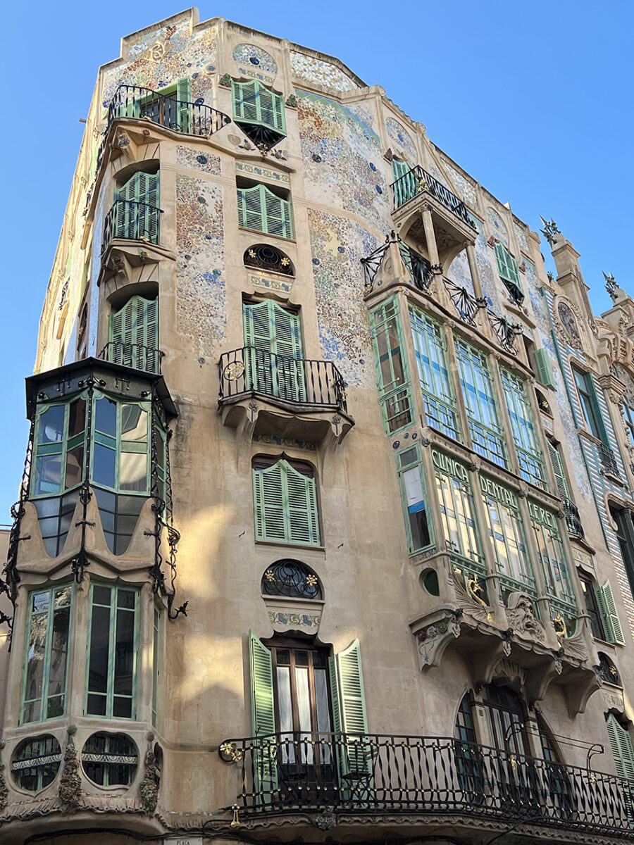 The architecture of Palma de Mallorca, Spain.