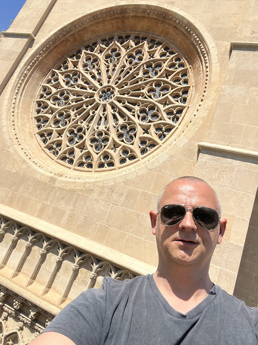 On the roof of the church of Santa Eulàlia.