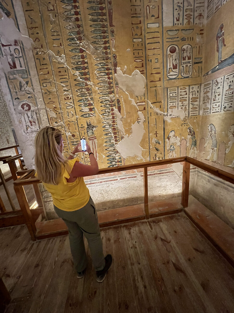 The tomb of Rameses IV, Valley of the Kings, Luxor, Egypt.