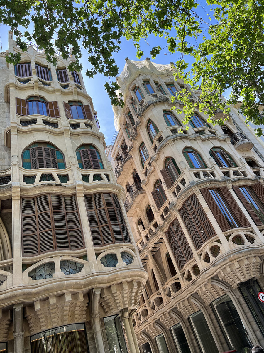 The architecture of Palma de Mallorca, Spain.