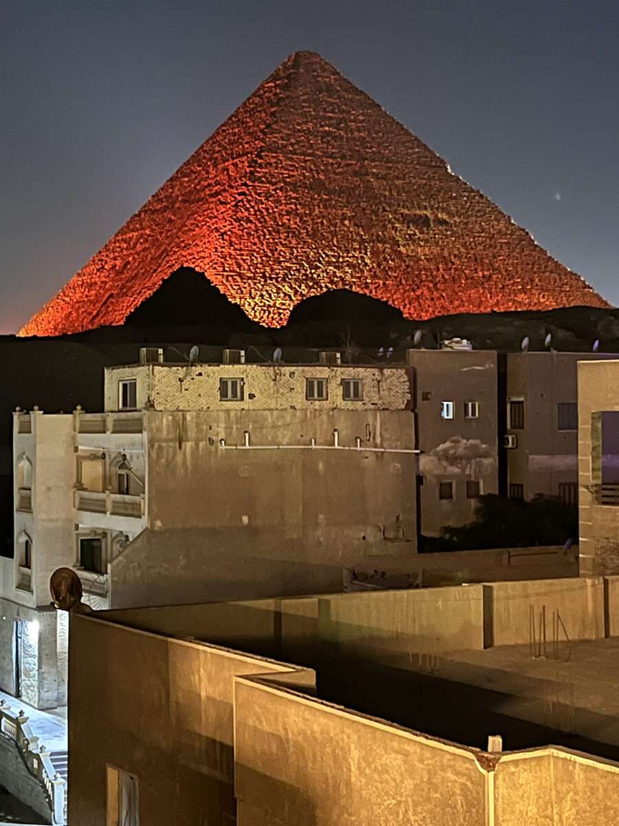 The pyramid light show. The best trips to book when visiting Hurghada, Egypt.