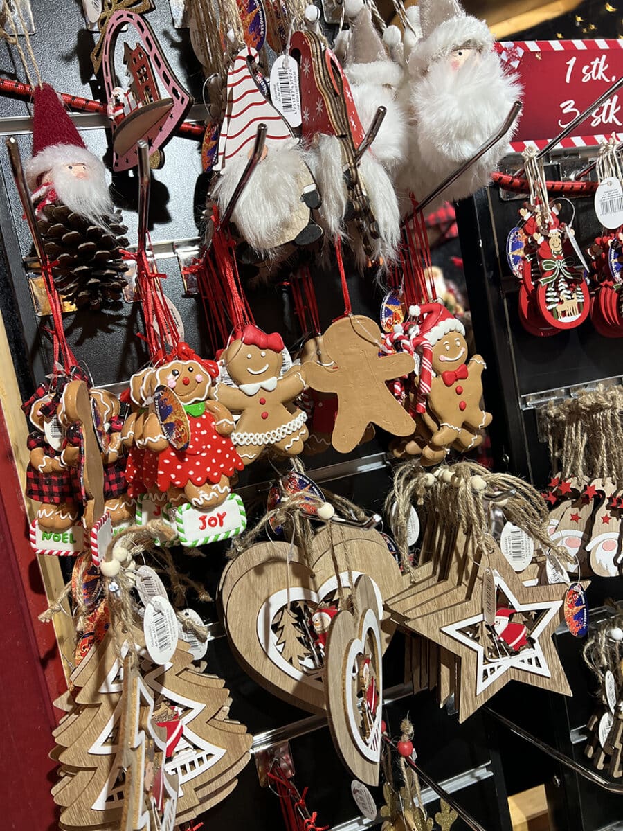 Festive shopping, at the Christmas markets of Copenhagen, Denmark.